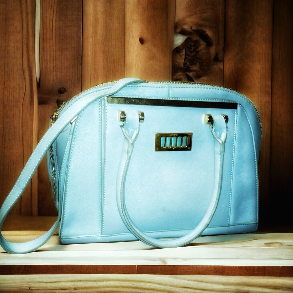 Spring Baby Blue Satchel Purse